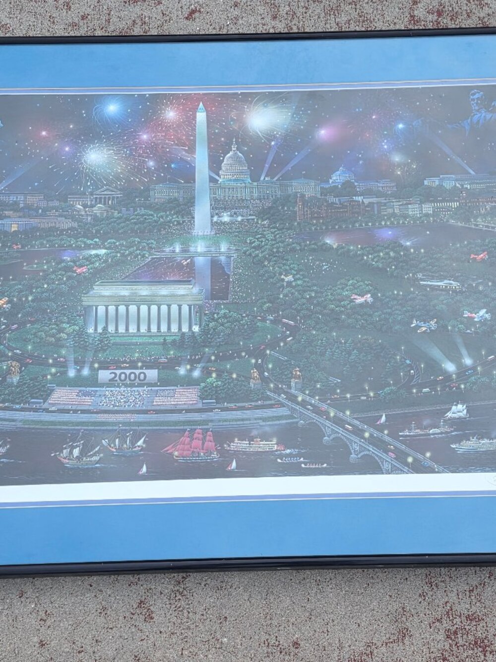 Signed Ltd Ed Alexander Chen Washington Celebration Signed Serigraph Framed